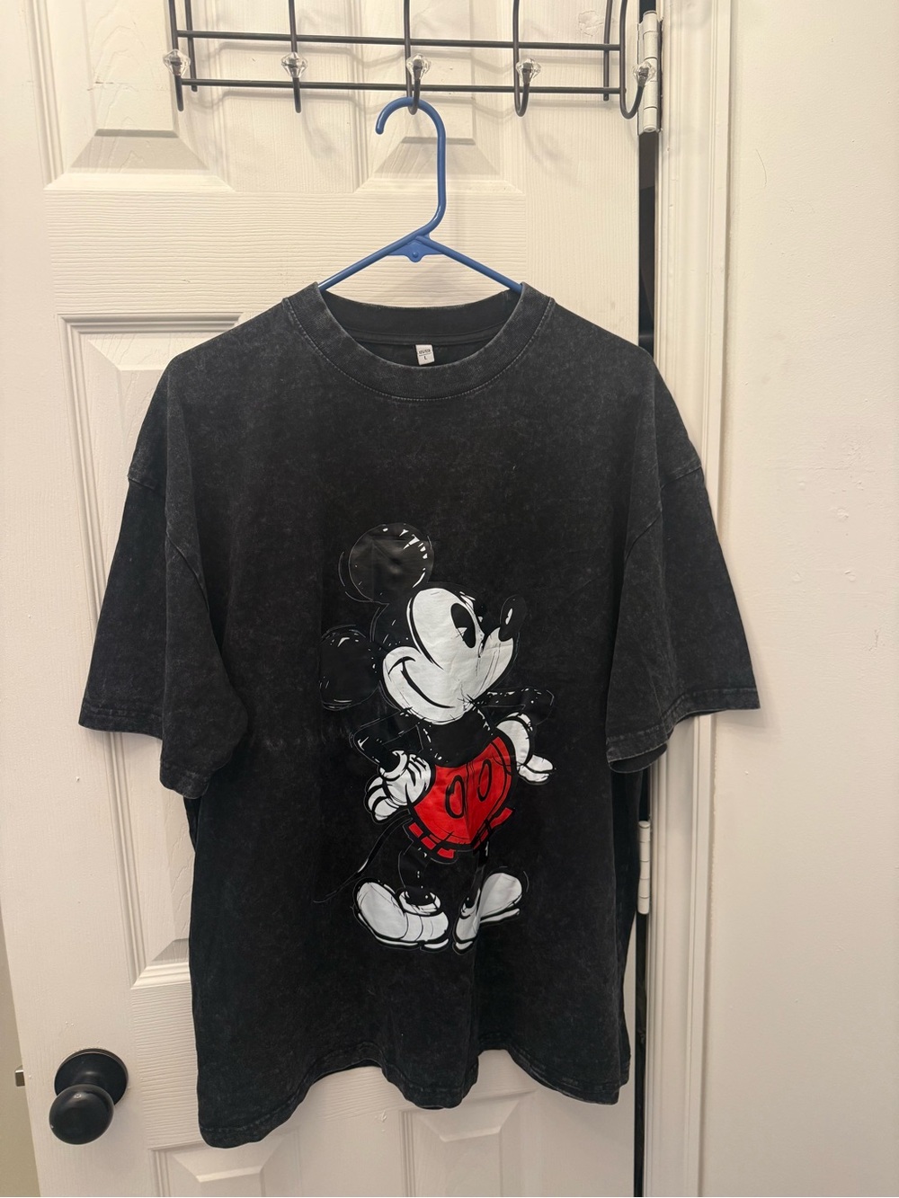 Adult Large Black Mickey Mouse Graphic Tee - Red Accent never worn/ New/NWT